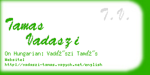 tamas vadaszi business card